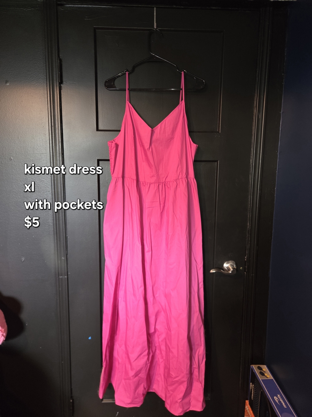 Kismet Hot Pink Spaghetti-Strap Maxi Dress